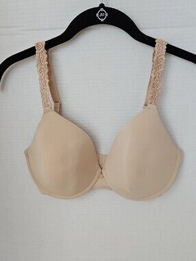 Natori |NWOT Women's Tan Pure Luxe Custom Coverage Contour Underwire Bra 32DDD